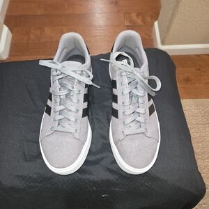 Adidas Gray and Black Sneakers Unisex M8.5/ W 10.5
